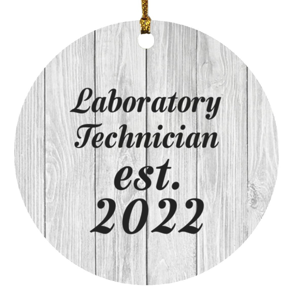Laboratory Technician Established Est. 2022 - Circle Ornament F
