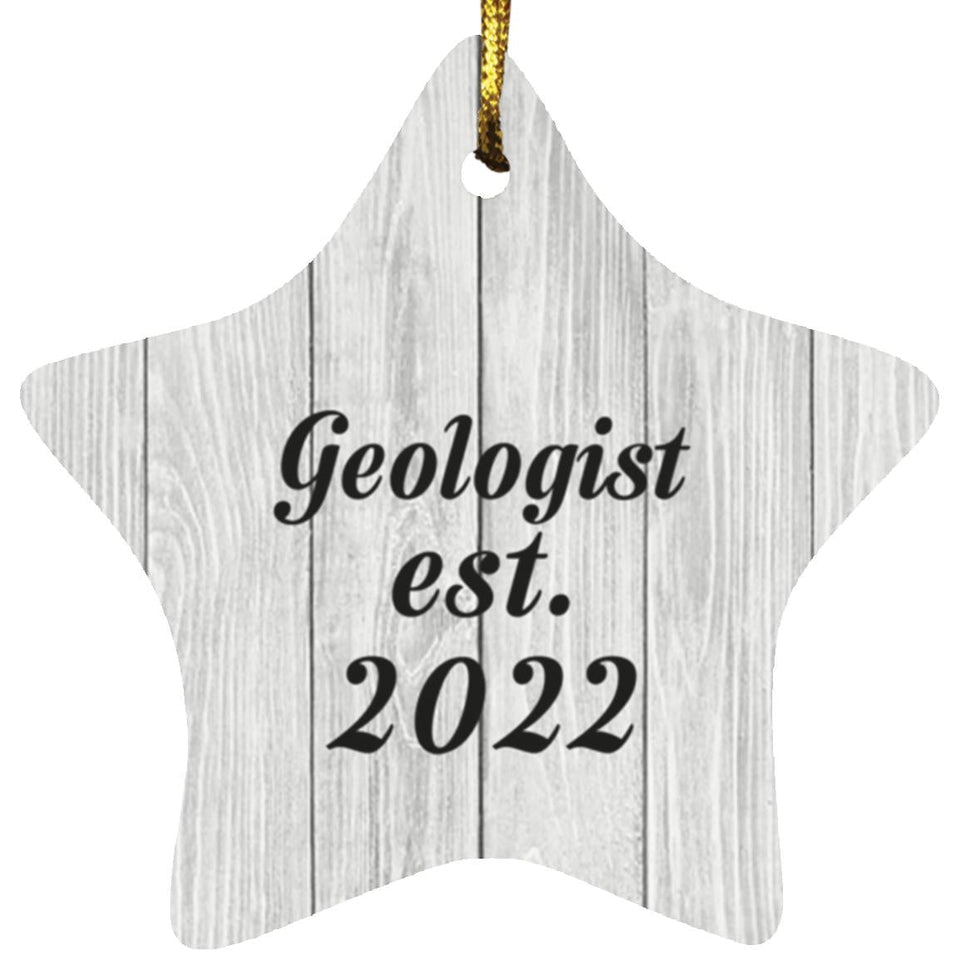 Geologist Established Est. 2022 - Star Ornament F