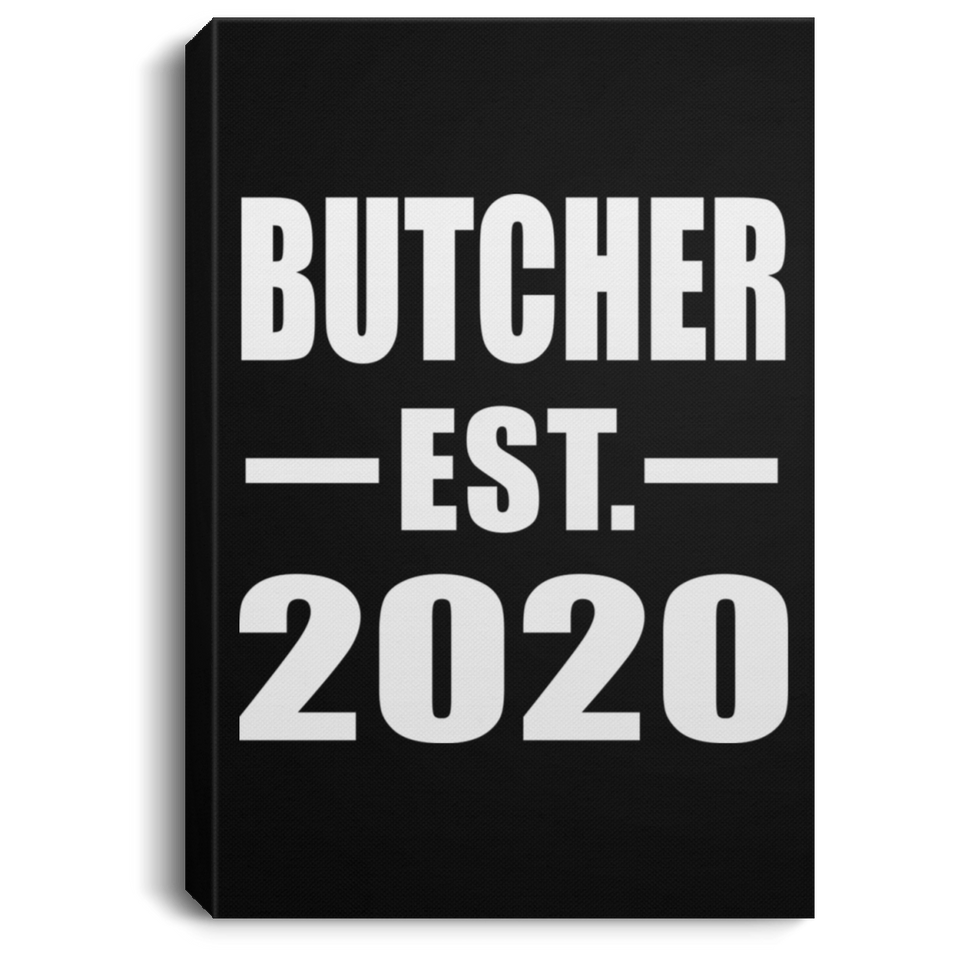 Butcher Established EST. 2020 - Canvas Portrait
