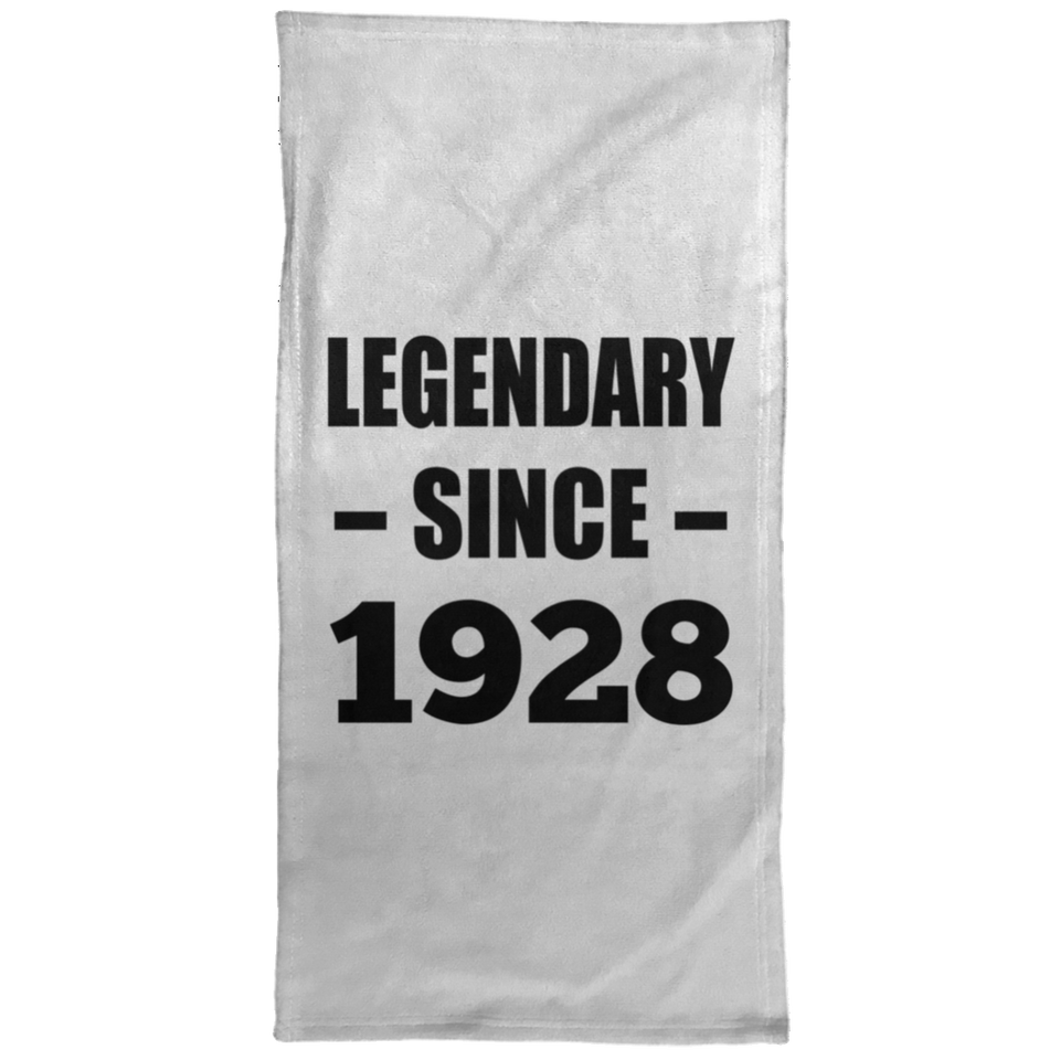 96th Birthday Legendary Since 1928 - Hand Towel