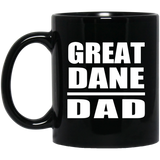 Great Dane Dad - 11oz Coffee Mug Black