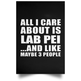 All I Care About Is Lab Pei - Poster Portrait