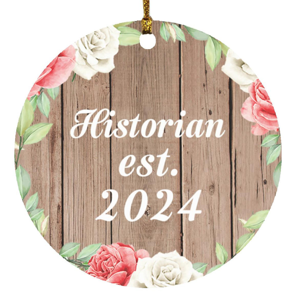 Historian Established Est. 2024 - Circle Ornament B