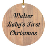 Walter Baby's First Christmas - Circle Ornament C