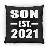 Son Established EST. 2021 - Throw Pillow Black