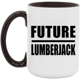 Future Lumberjack - 15oz Accent Mug Black