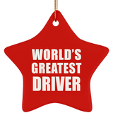 World's Greatest Driver - Star Ornament