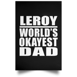 Leroy World's Okayest Dad - Poster Portrait