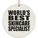 World's Best Skincare Specialist - Circle Ornament