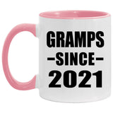 Gramps Since 2021 - 11oz Accent Mug Pink