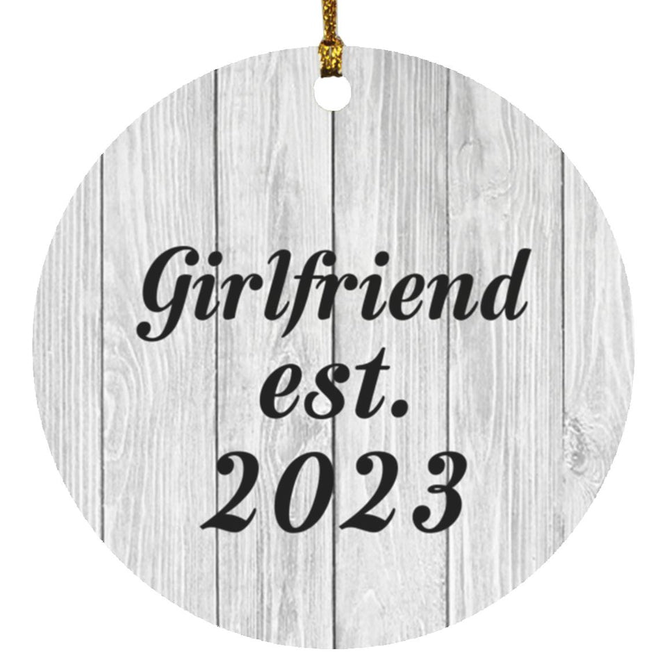 Girlfriend Established Est. 2023 - Circle Ornament F