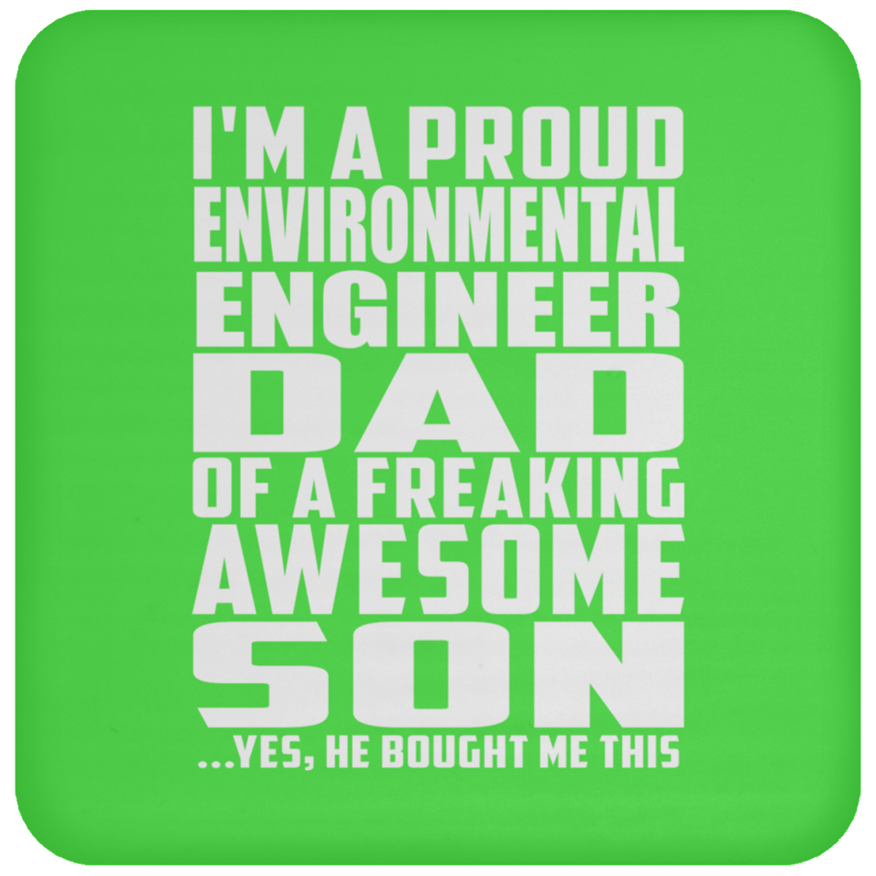 Proud Environmental Engineer Dad Of Awesome Son - Drink Coaster