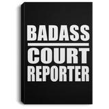 Badass Court Reporter - Canvas Portrait