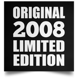 16th Birthday Original 2008 Limited Edition - Poster Square