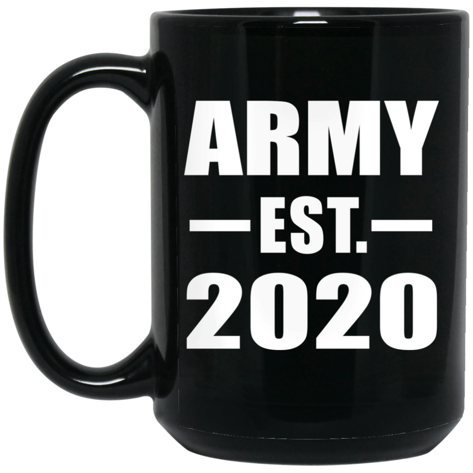 Army Established EST. 2020 - 15oz Coffee Mug Black