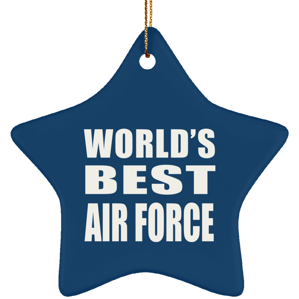World's Best Air Force - Star Ornament