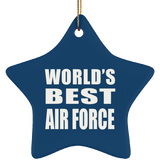 World's Best Air Force - Star Ornament
