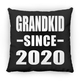Grandkid Since 2020 - Throw Pillow Black