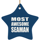Most Awesome Seaman - Star Ornament