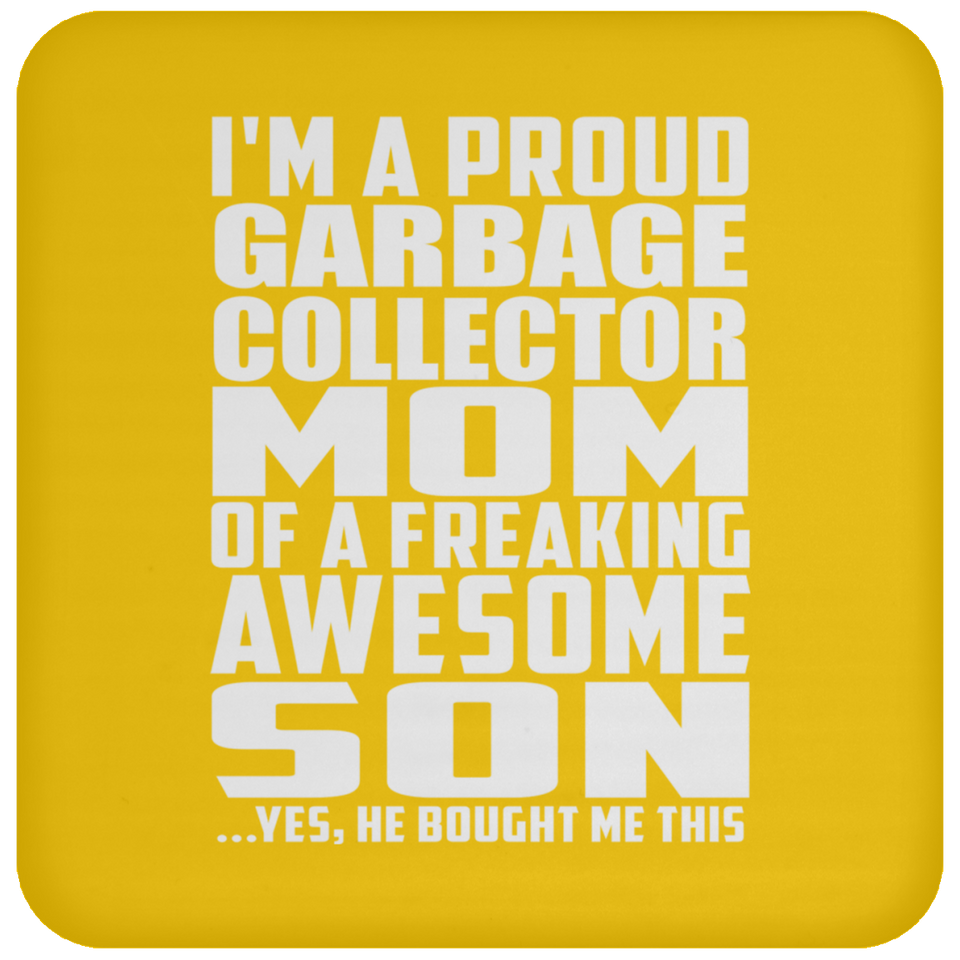 Proud Garbage Collector Mom Of Awesome Son - Drink Coaster