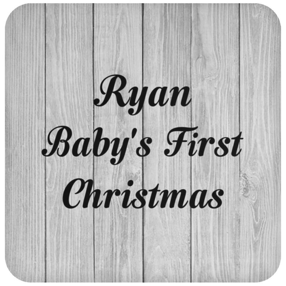 Ryan Baby's First Christmas - Drink Coaster F