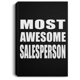 Most Awesome Salesperson - Canvas Portrait