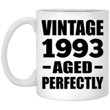 31st Birthday Vintage 1993 Aged Perfectly - 11oz Coffee Mug