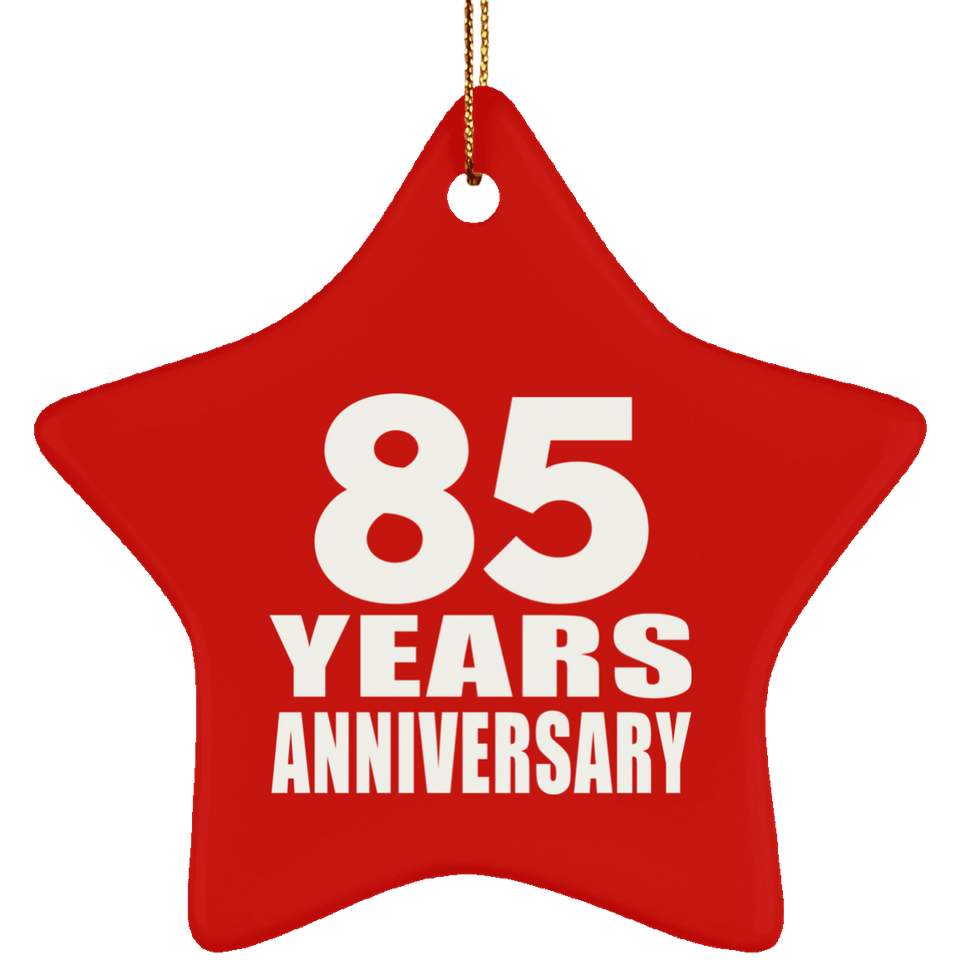 85th Anniversary 85 Years - Star Ornament