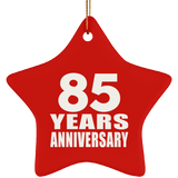85th Anniversary 85 Years - Star Ornament