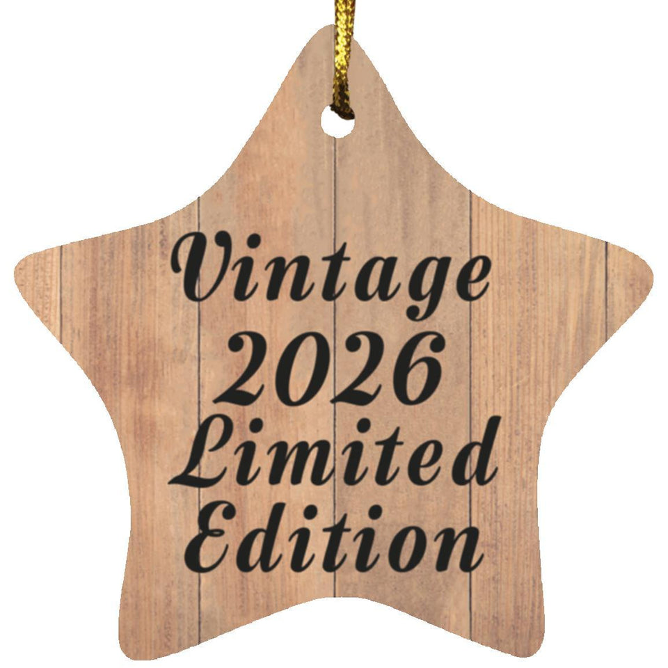 Birthday Vintage 2026 Limited Edition - Star Ornament C