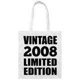 16th Birthday Vintage 2008 Limited Edition - Tote Bag White