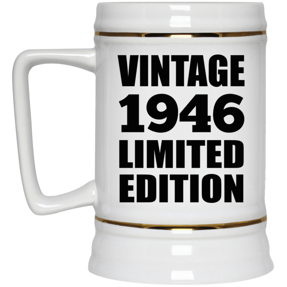 78th Birthday Vintage 1946 Limited Edition - Beer Stein