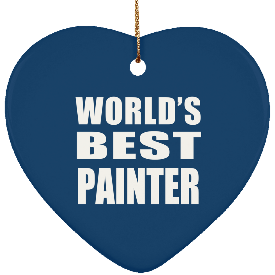 World's Best Painter - Heart Ornament