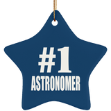 Number One #1 Astronomer - Star Ornament