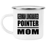 German Longhaired Pointer Mom - 12oz Camping Mug