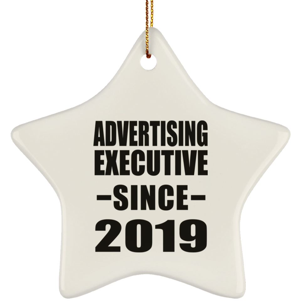 Advertising Executive Since 2019 - Star Ornament