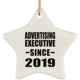 Advertising Executive Since 2019 - Star Ornament