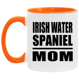 Irish Water Spaniel Mom - 11oz Accent Mug Orange