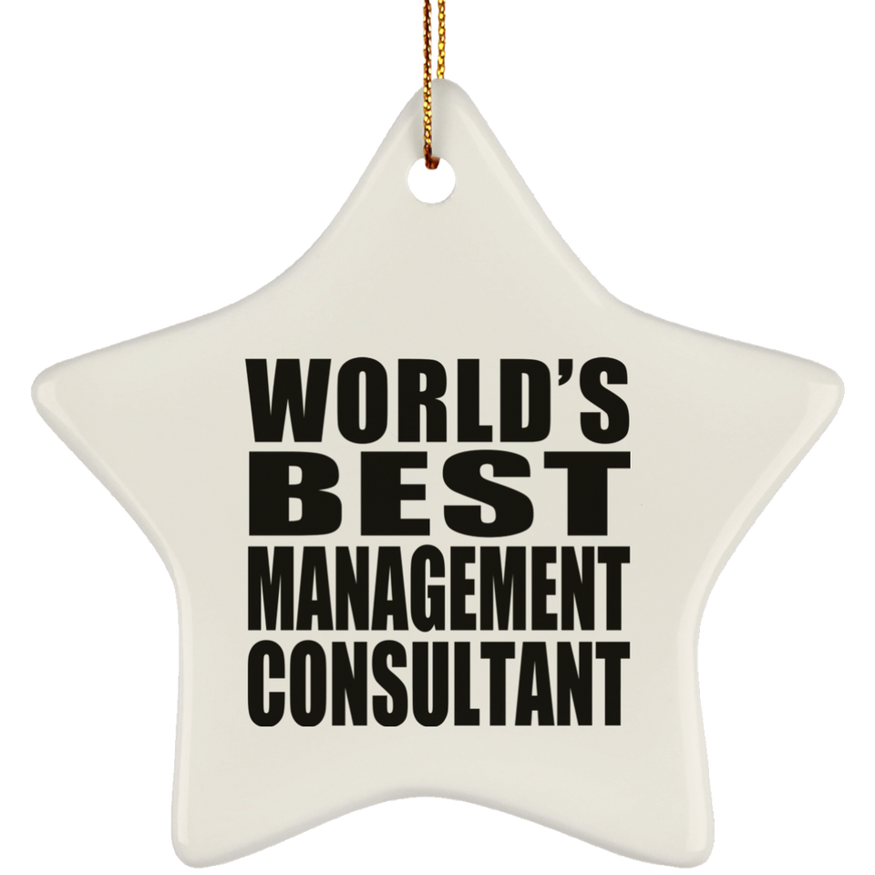 World's Best Management Consultant - Star Ornament
