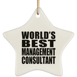 World's Best Management Consultant - Star Ornament