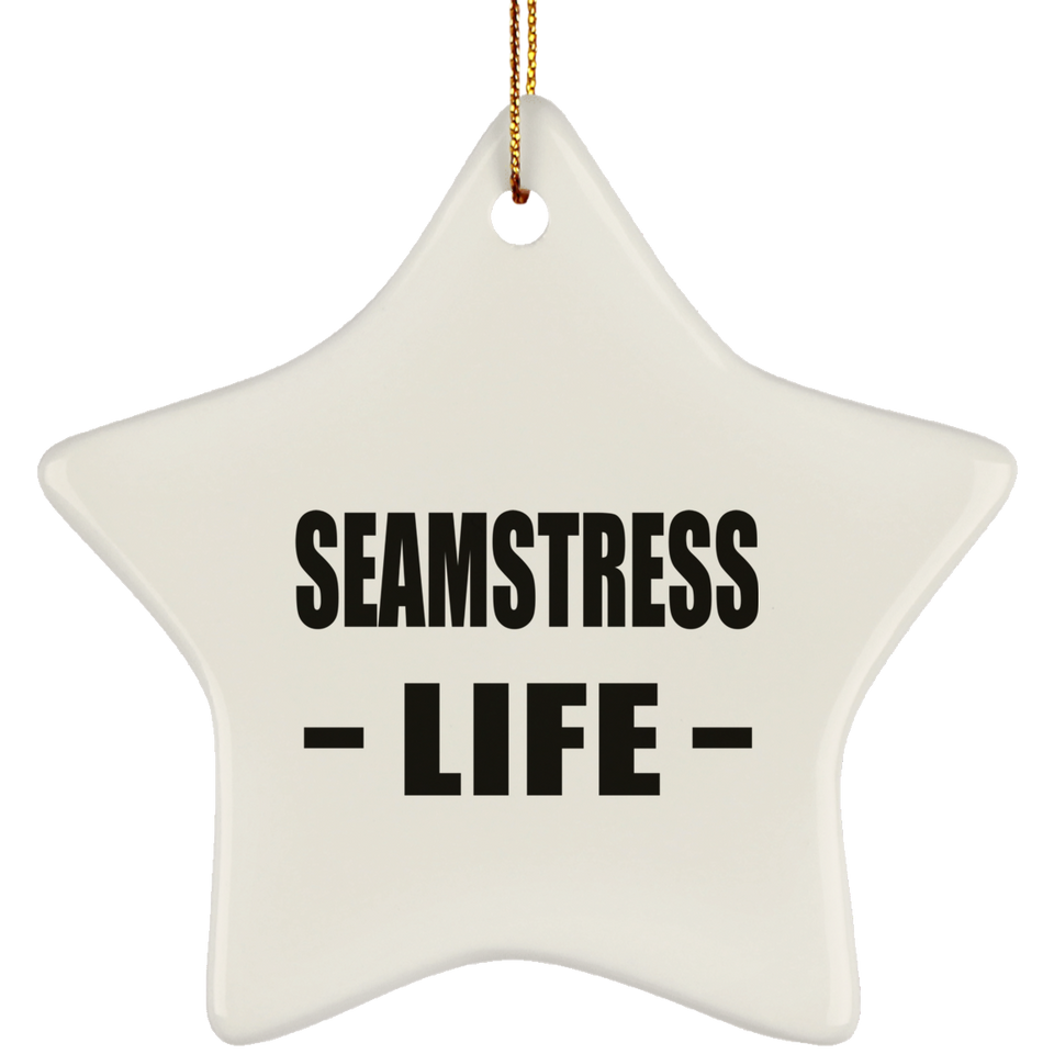 Seamstress Life - Star Ornament