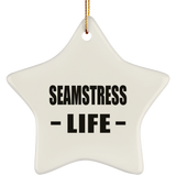 Seamstress Life - Star Ornament