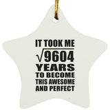 98th Birthday Took Square Root of 9604 Years To Awesome - Star Ornament