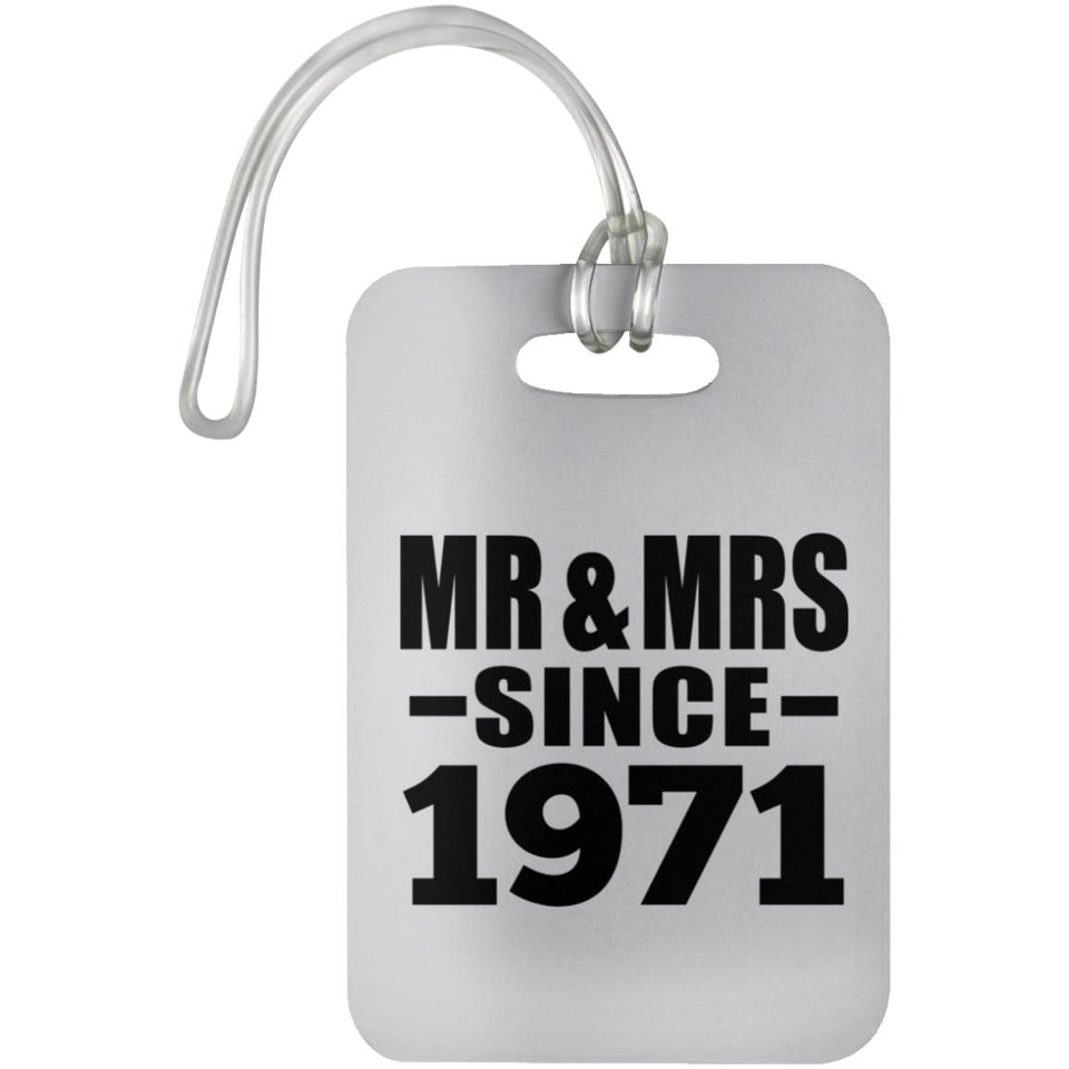53rd Anniversary Mr & Mrs Since 1971 - Luggage Bag Tag