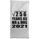 16th Anniversary Square Root of 256 Years As Mr & Mrs 2021 - Hand Towel