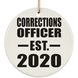 Corrections Officer Established EST. 2020 - Circle Ornament