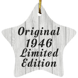 78th Birthday Original 1946 Limited Edition - Star Ornament F