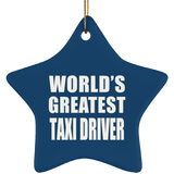 World's Greatest Taxi Driver - Star Ornament