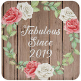 5th Birthday Fabulous Since 2019 - Drink Coaster B