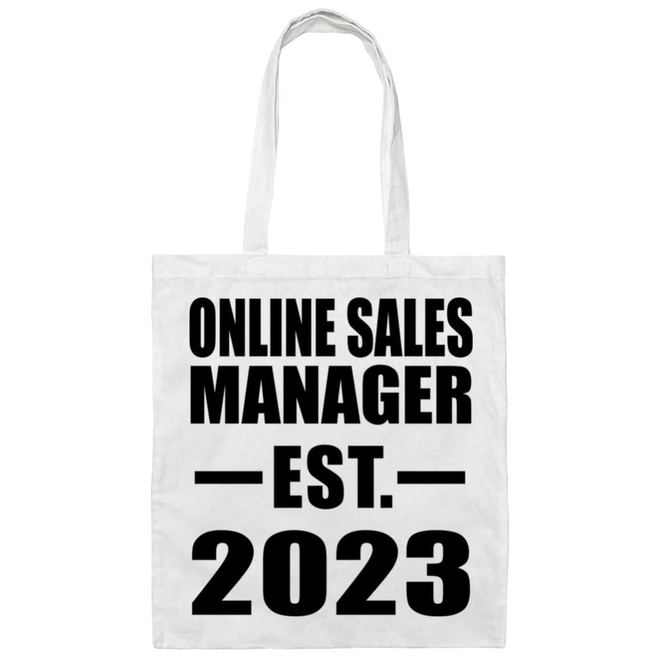 Online Sales Manager Established EST. 2023 - Tote Bag White